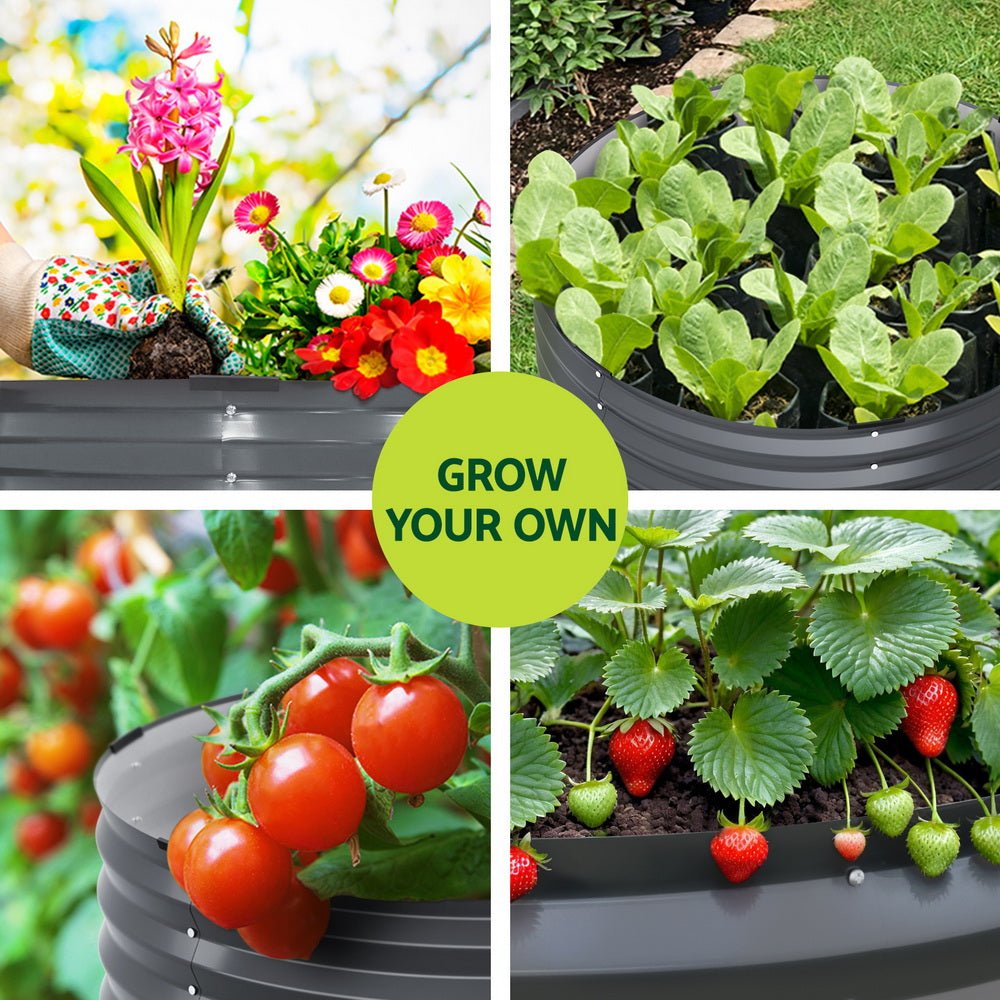 Garden Bed 90X45cm Planter Box Raised Container Galvanised Steel - Home & Garden > Garden Beds > Garden Beds & Planters - Rivercity House & Home Co. (ABN 18 642 972 209) - Affordable Modern Furniture Australia
