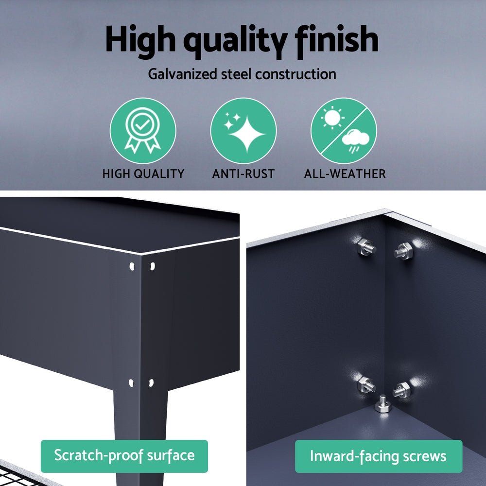 Garden Bed Elevated 100X40X80cm Planter Box Raised Container Herb - Home & Garden > Garden Beds > Garden Beds & Planters - Rivercity House & Home Co. (ABN 18 642 972 209) - Affordable Modern Furniture Australia