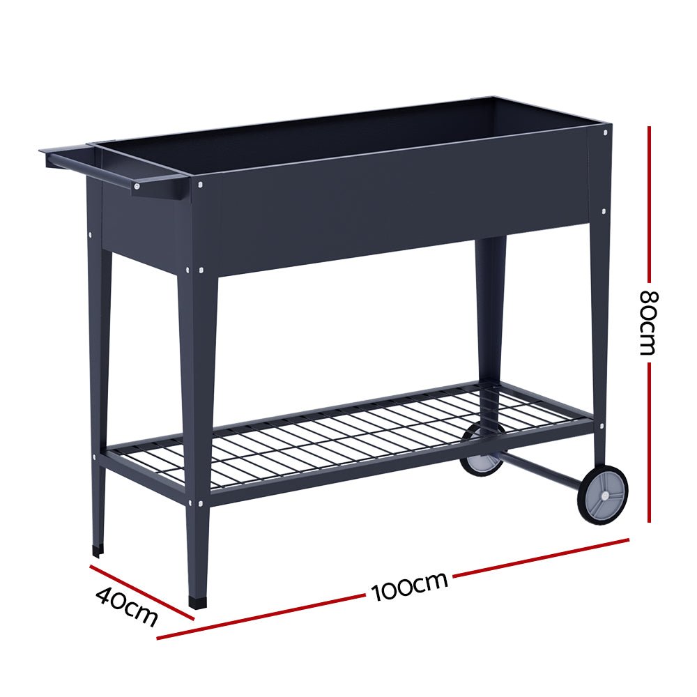 Garden Bed Elevated 100X40X80cm Planter Box Raised Container Herb - Home & Garden > Garden Beds > Garden Beds & Planters - Rivercity House & Home Co. (ABN 18 642 972 209) - Affordable Modern Furniture Australia