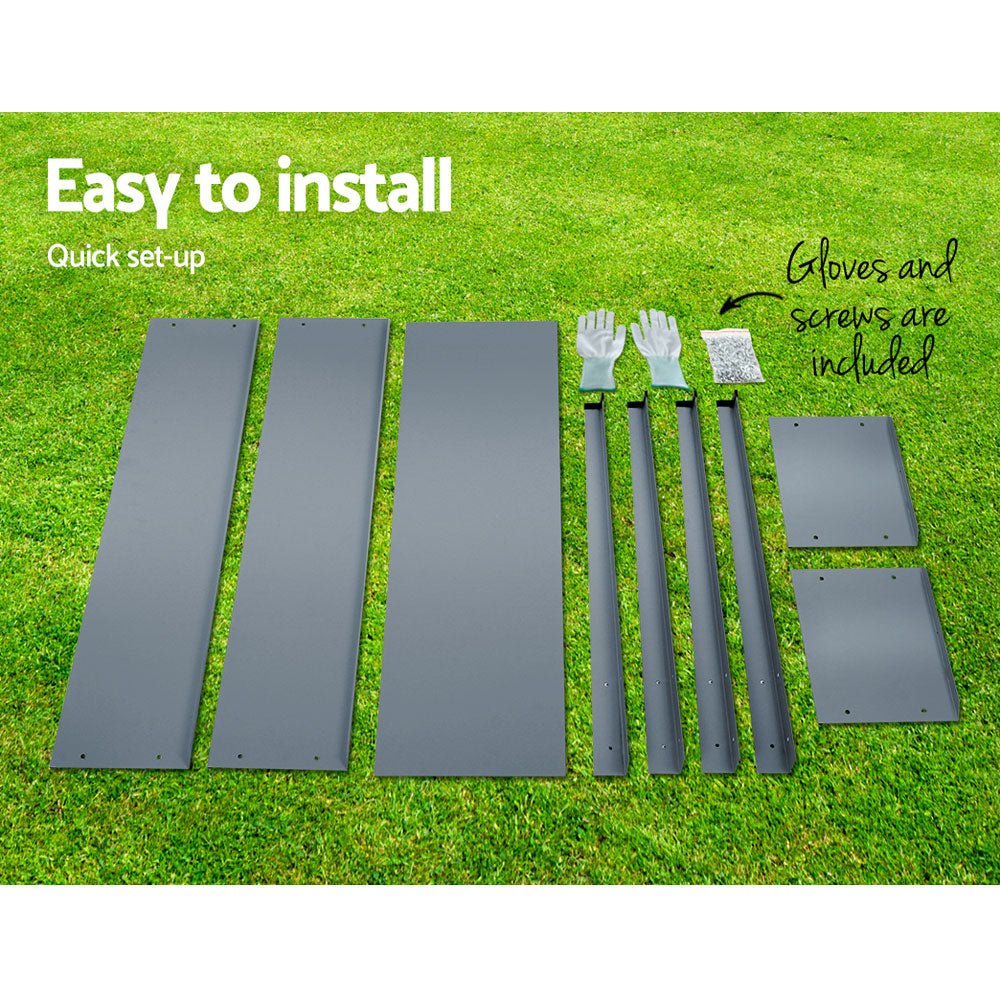 Garden Bed Elevated 100X80X30cm Planter Box Container Galvanised - Home & Garden > Garden Beds > Garden Beds & Planters - Rivercity House & Home Co. (ABN 18 642 972 209) - Affordable Modern Furniture Australia