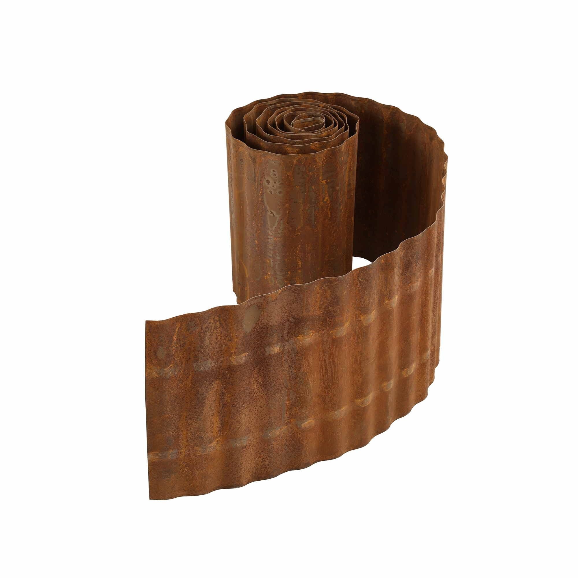 Garden Edging 10ft Metal Flexible Garden Border Corrugated Steel Lawn Edging Rust - Home & Garden > Garden Tools > Gardening Accessories - Rivercity House & Home Co. (ABN 18 642 972 209) - Affordable Modern Furniture Australia