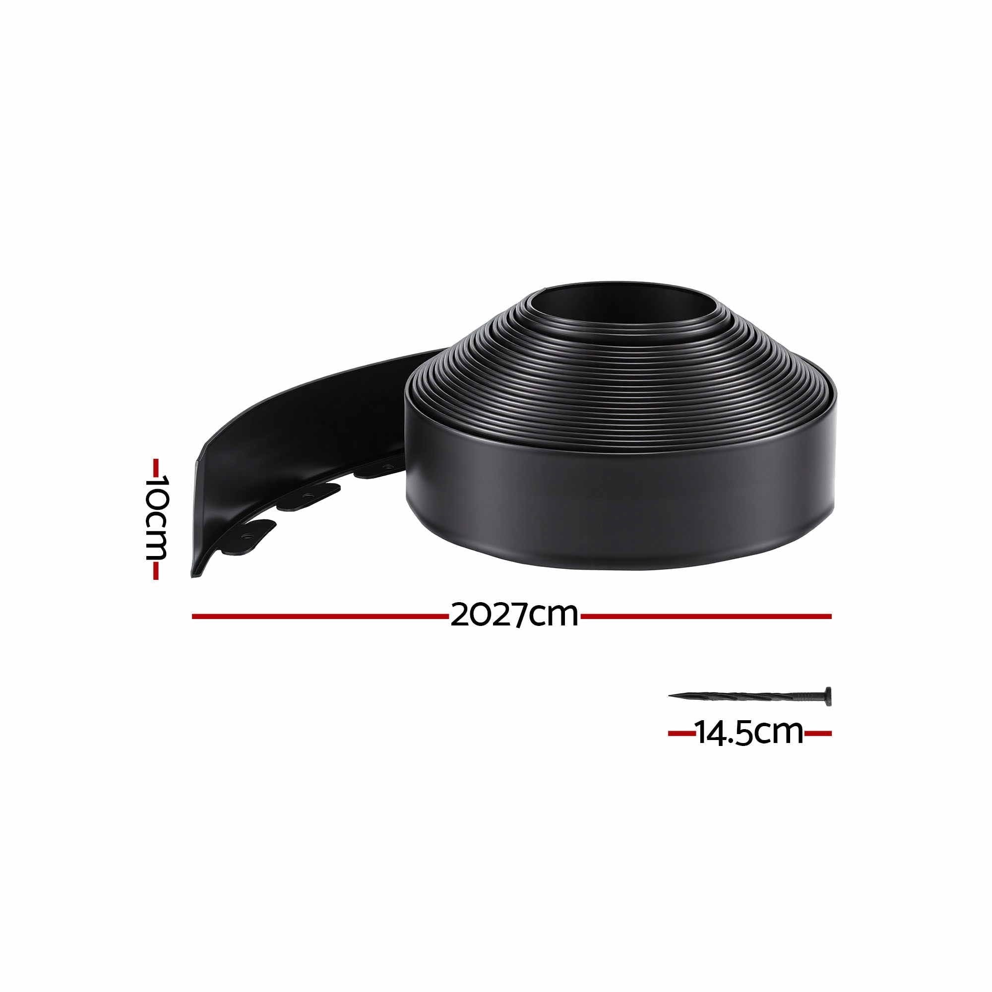 Garden Edging 60ft 30pcs Flexible Garden Border Plastic Lawn Edging Black - Home & Garden > Garden Tools > Gardening Accessories - Rivercity House & Home Co. (ABN 18 642 972 209) - Affordable Modern Furniture Australia