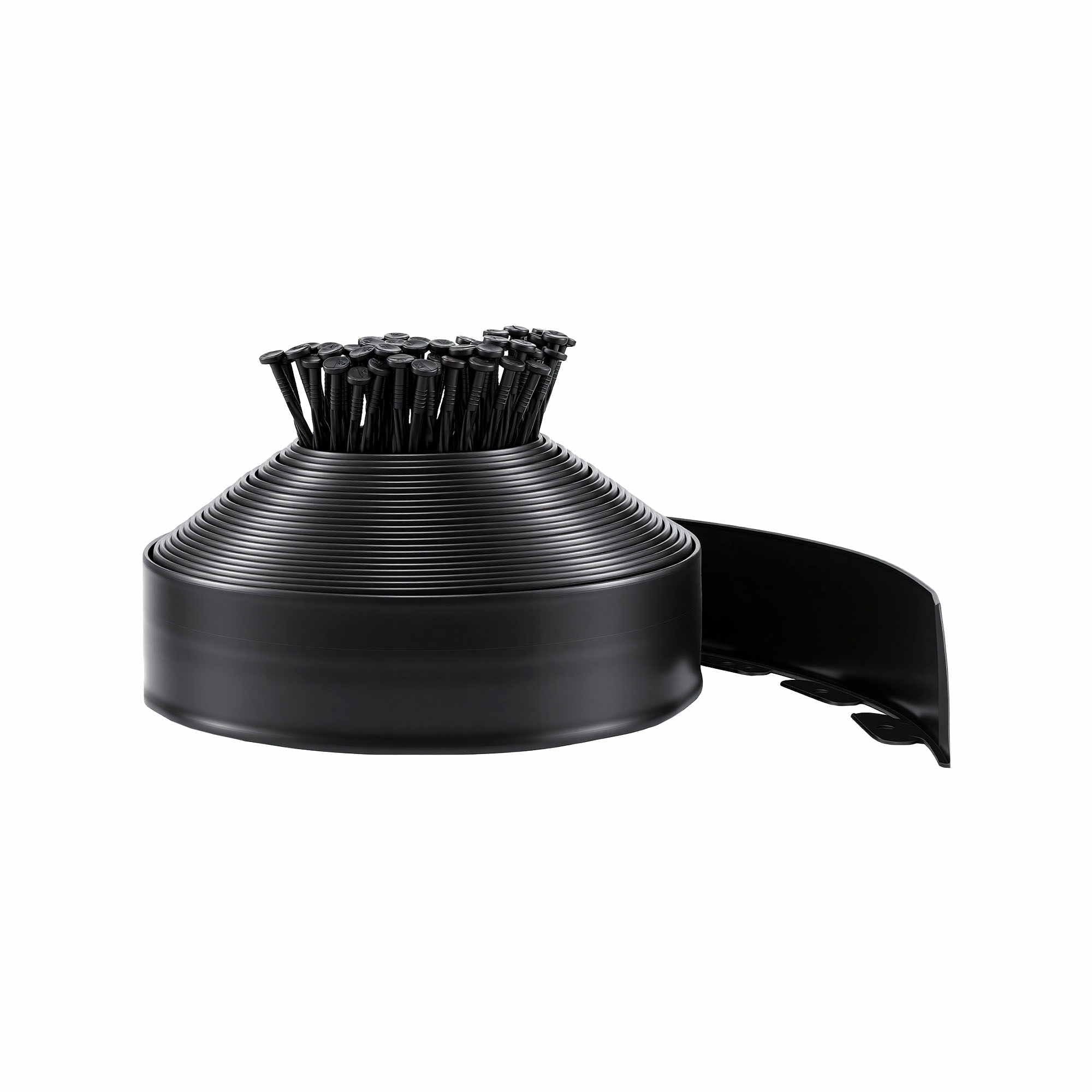 Garden Edging 60ft 30pcs Flexible Garden Border Plastic Lawn Edging Black - Home & Garden > Garden Tools > Gardening Accessories - Rivercity House & Home Co. (ABN 18 642 972 209) - Affordable Modern Furniture Australia