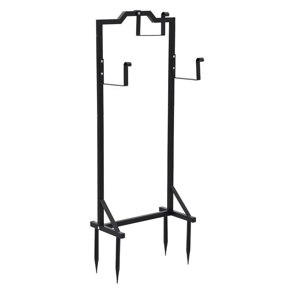 Garden Hose Holder Metal Portable Freestanding Hose Stand 4 Spikes Black - Home & Garden > Garden Tools > Garden Hoses - Rivercity House & Home Co. (ABN 18 642 972 209) - Affordable Modern Furniture Australia