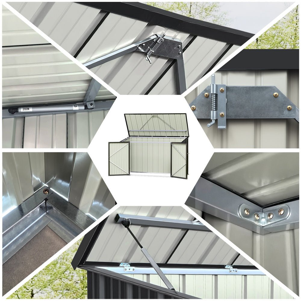 Garden Shed 2.22x0.91M Bike Sheds Outdoor Storage Tool Workshop House Shelter Double Door - Home & Garden > Storage > Sheds - Rivercity House & Home Co. (ABN 18 642 972 209) - Affordable Modern Furniture Australia