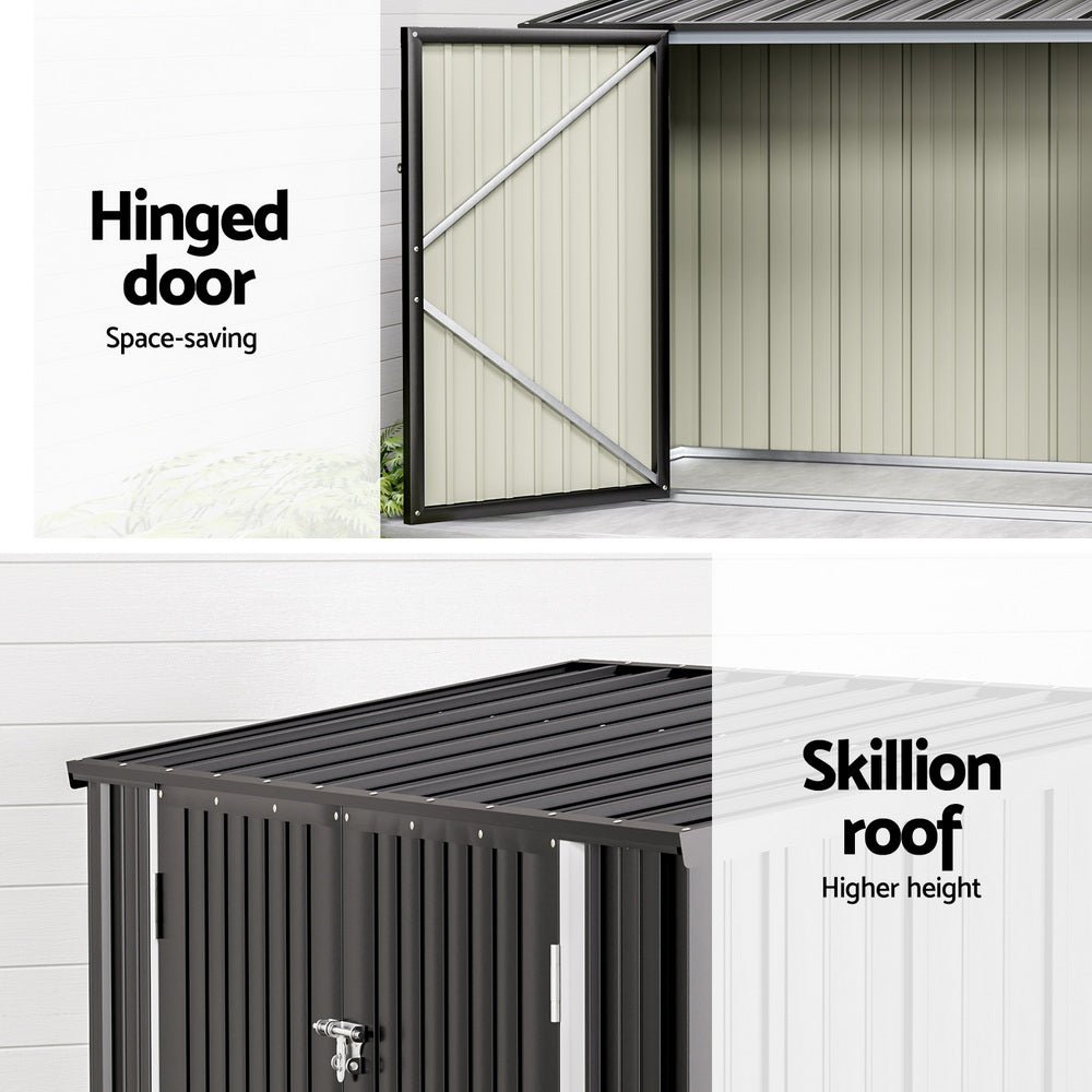 Garden Shed 2.22x0.91M Bike Sheds Outdoor Storage Tool Workshop House Shelter Double Door - Home & Garden > Storage > Sheds - Rivercity House & Home Co. (ABN 18 642 972 209) - Affordable Modern Furniture Australia