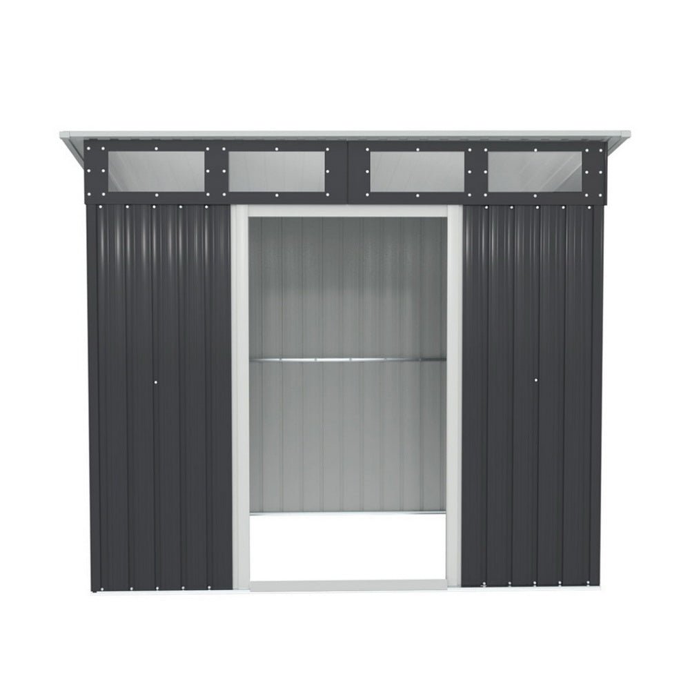 Garden Shed 2.38x1.99M Outdoor Storage Tool Workshop House Shelter - Home & Garden > Storage > Sheds - Rivercity House & Home Co. (ABN 18 642 972 209) - Affordable Modern Furniture Australia