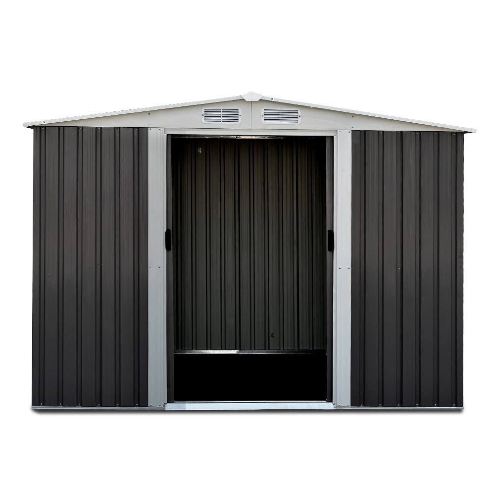 Garden Shed 2.58x2.07M Sheds Outdoor Storage Workshop Metal Shelter Sliding Door - Home & Garden > Storage > Sheds - Rivercity House & Home Co. (ABN 18 642 972 209) - Affordable Modern Furniture Australia