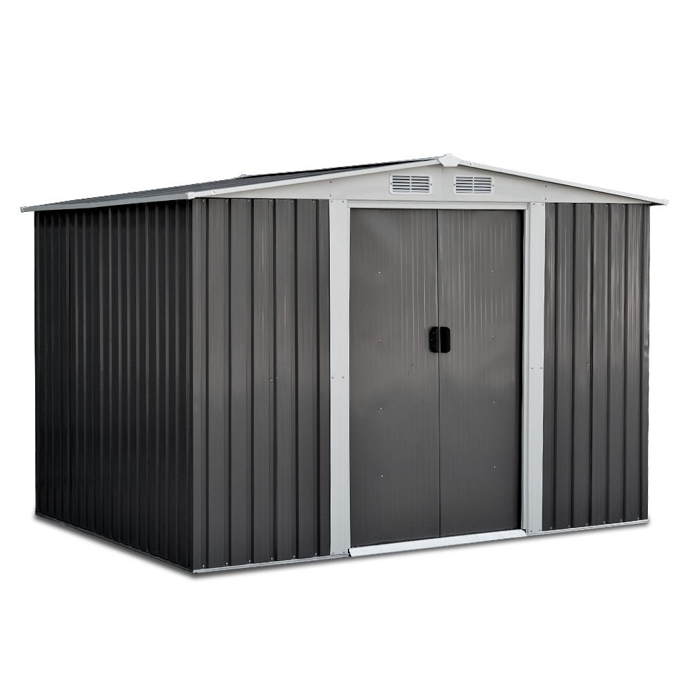 Garden Shed 2.58x2.07M Sheds Outdoor Storage Workshop Metal Shelter Sliding Door - Home & Garden > Storage > Sheds - Rivercity House & Home Co. (ABN 18 642 972 209) - Affordable Modern Furniture Australia