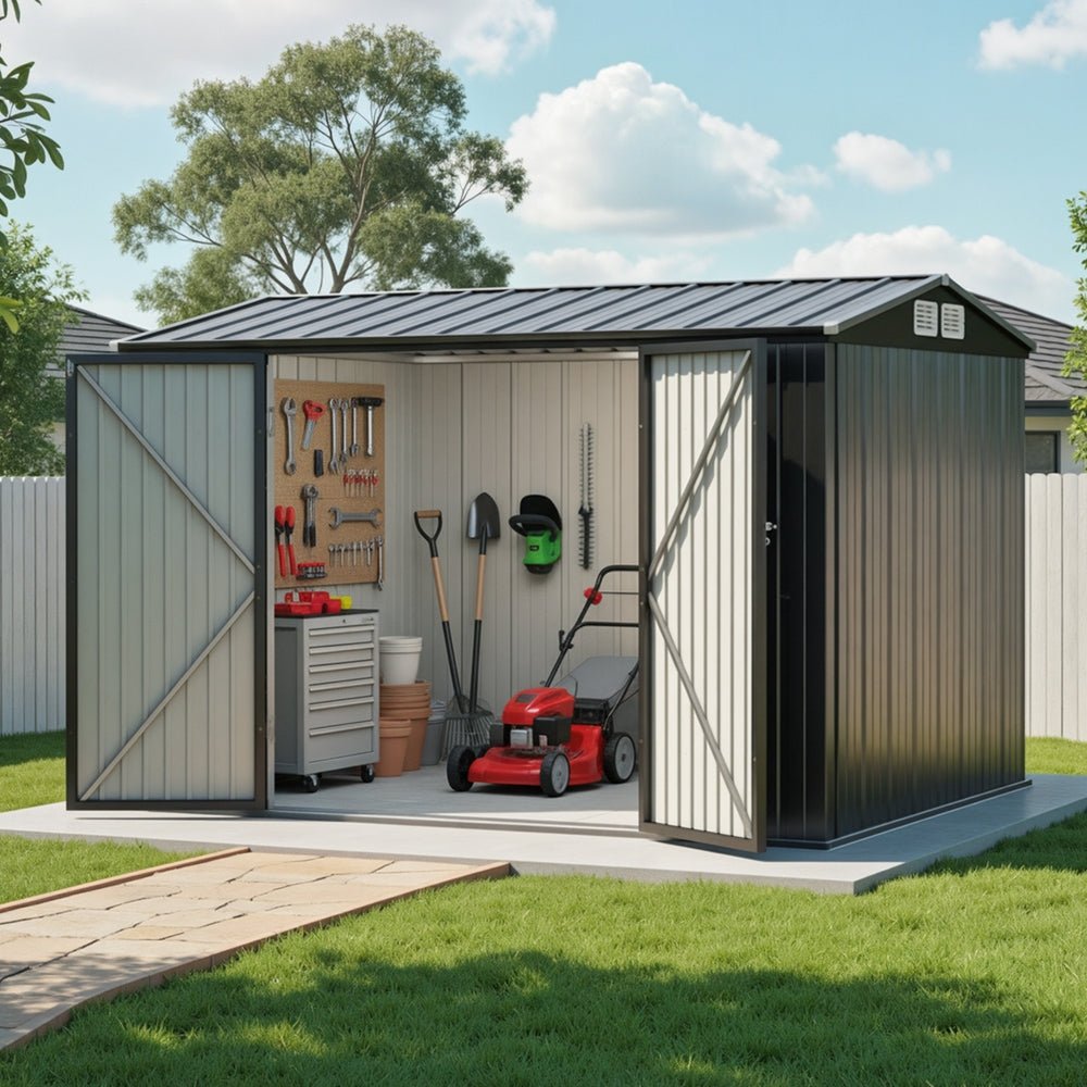 Garden Shed 3x2.18M Outdoor Storage Sheds Tool Workshop House Shelter - Home & Garden > Storage > Sheds - Rivercity House & Home Co. (ABN 18 642 972 209) - Affordable Modern Furniture Australia