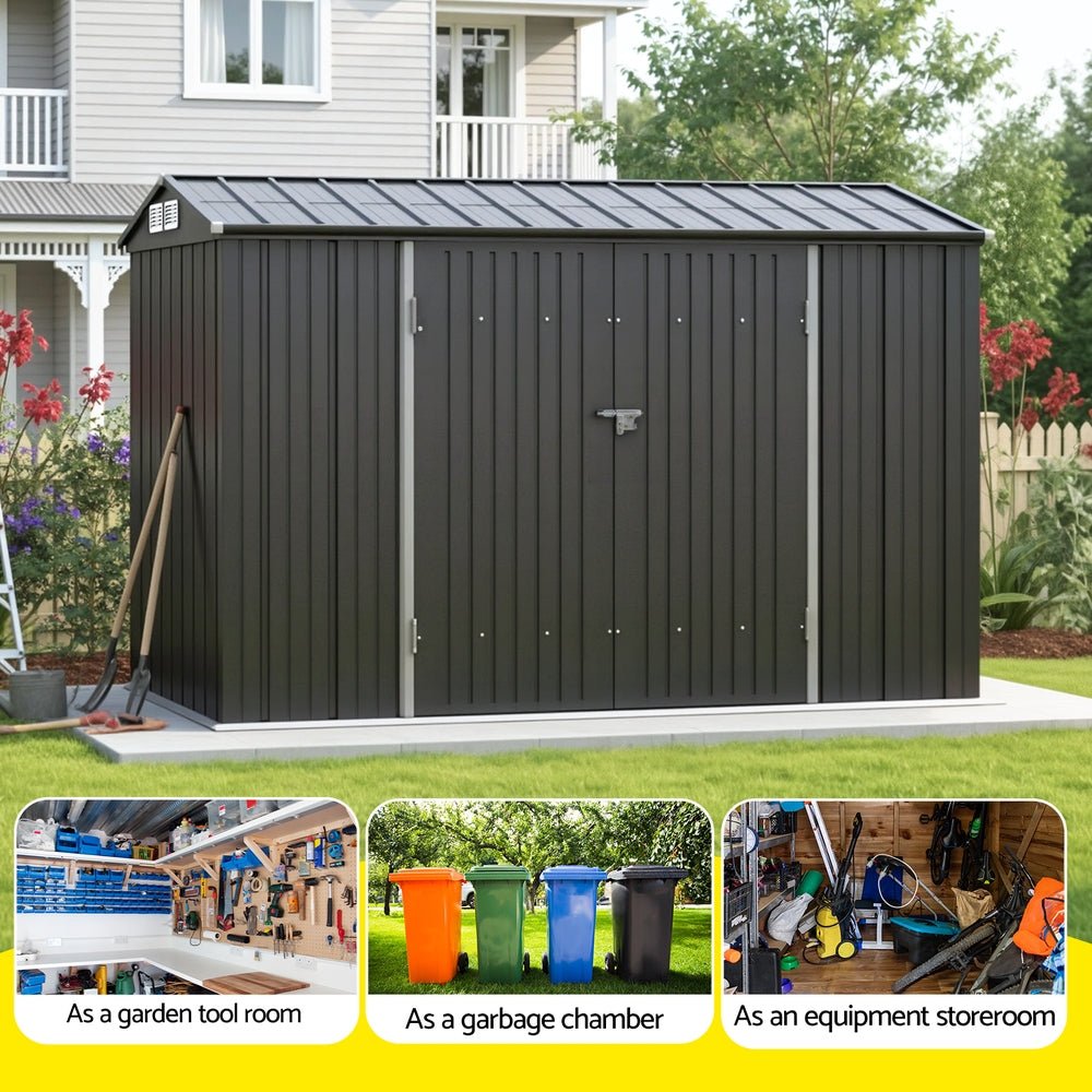 Garden Shed 3x2.18M Outdoor Storage Sheds Tool Workshop House Shelter - Home & Garden > Storage > Sheds - Rivercity House & Home Co. (ABN 18 642 972 209) - Affordable Modern Furniture Australia