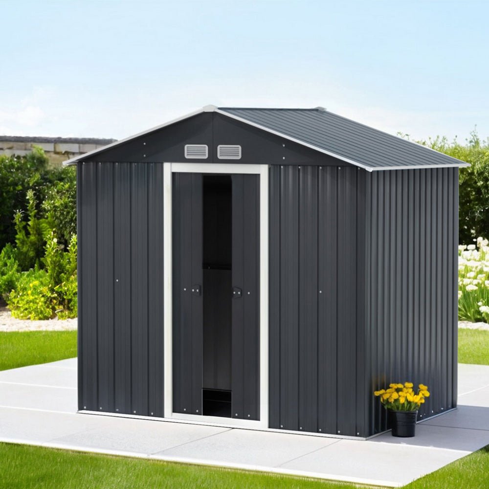 Garden Shed Outdoor Storage 2.15x1.3M Tool Workshop House Shelter Sliding Door - Home & Garden > Storage > Sheds - Rivercity House & Home Co. (ABN 18 642 972 209) - Affordable Modern Furniture Australia