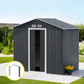 Garden Shed with Extension Kit 2.15x1.74m Outdoor Storage Tool Workshop - Grey