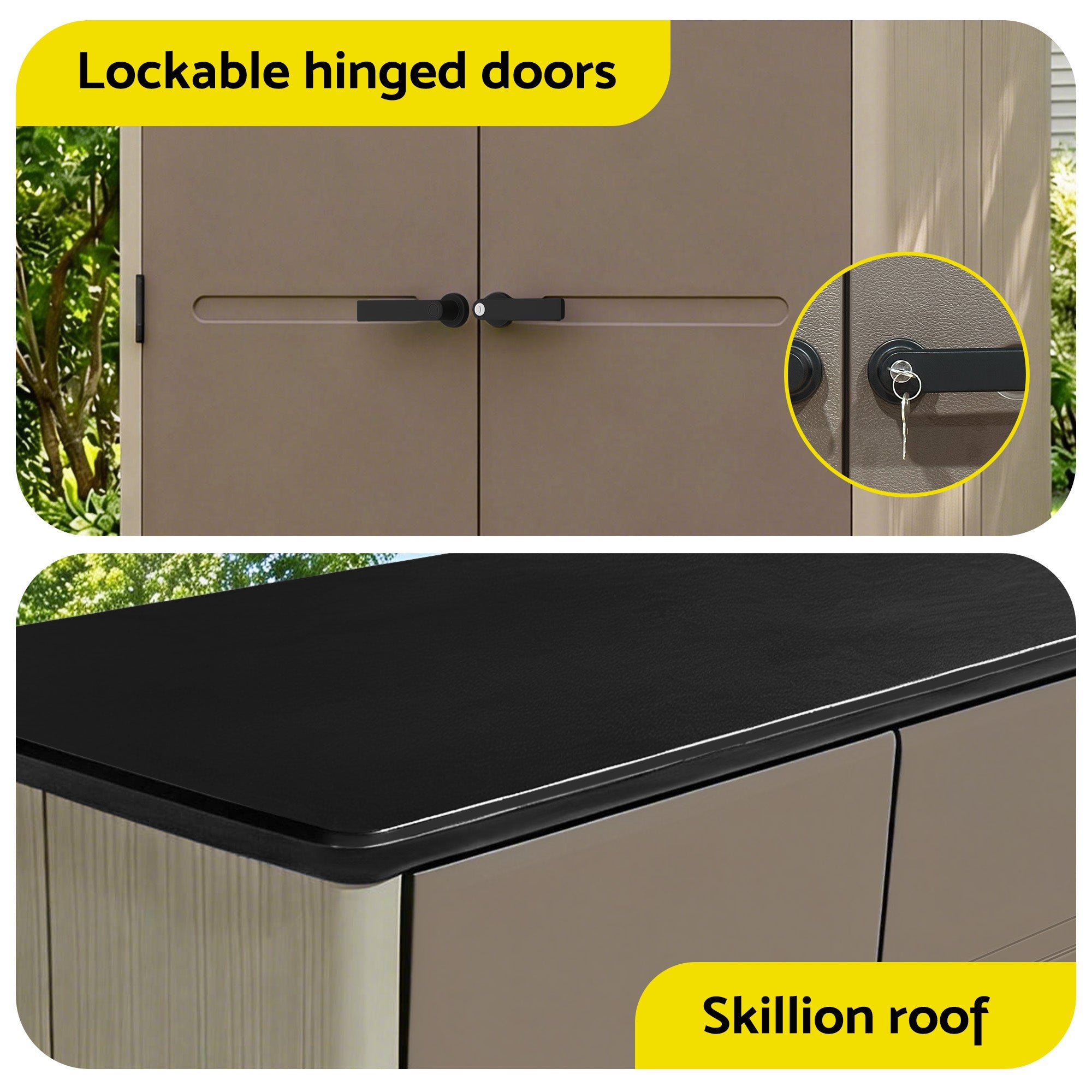 Garden Shed Outdoor Storage Shed Tool Workshop with Lockable Doors - Home & Garden > Storage > Sheds - Rivercity House & Home Co. (ABN 18 642 972 209) - Affordable Modern Furniture Australia