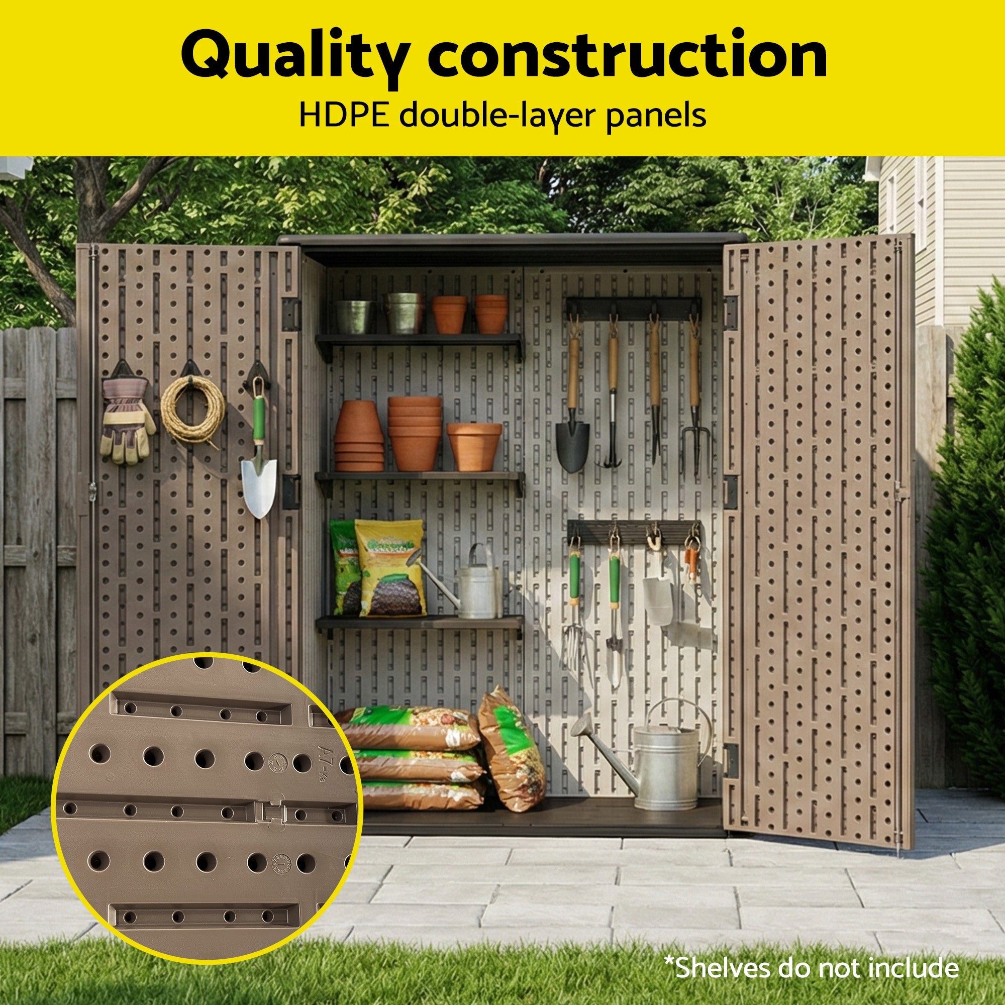 Garden Shed Outdoor Storage Shed Tool Workshop with Lockable Doors - Home & Garden > Storage > Sheds - Rivercity House & Home Co. (ABN 18 642 972 209) - Affordable Modern Furniture Australia
