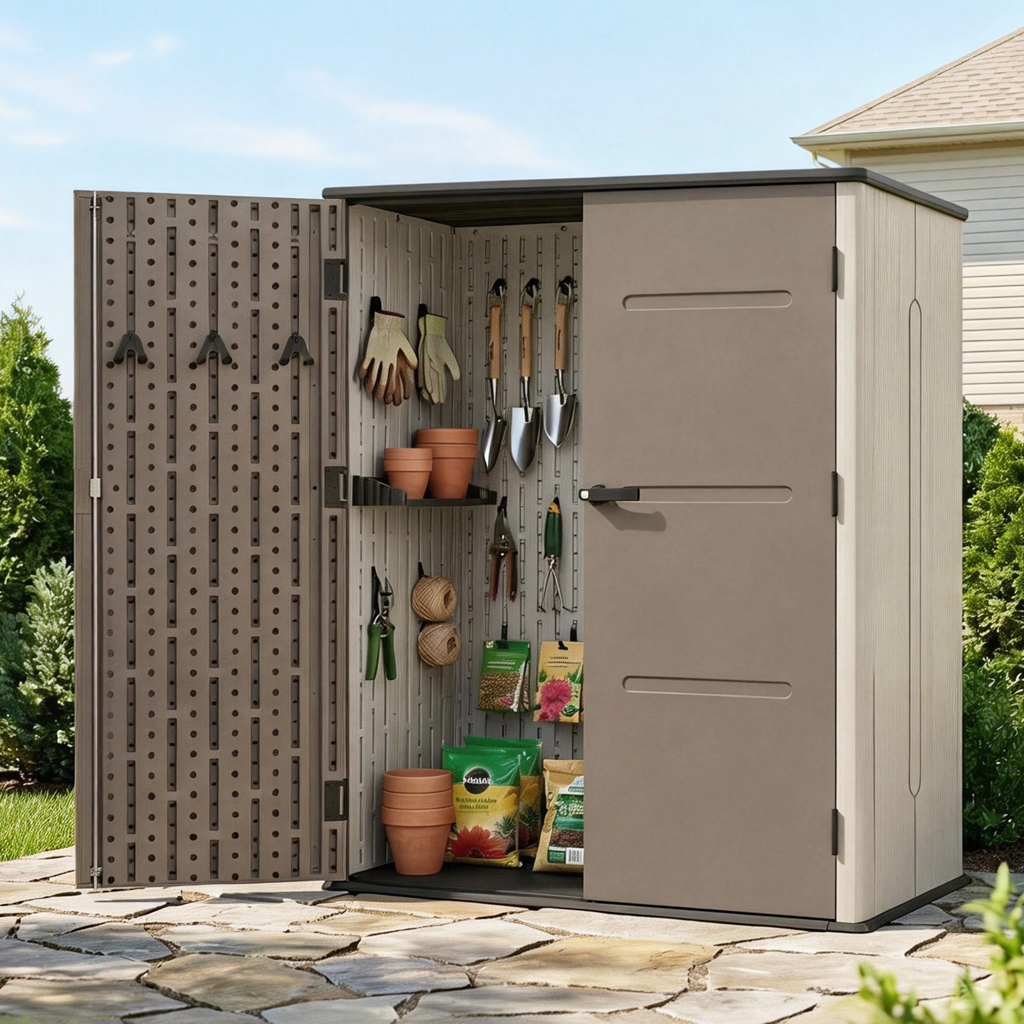 Garden Shed Outdoor Storage Shed Tool Workshop with Lockable Doors - Home & Garden > Storage > Sheds - Rivercity House & Home Co. (ABN 18 642 972 209) - Affordable Modern Furniture Australia
