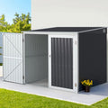 Garden Shed 2.06x2.03m Outdoor Storage Tool Workshop - Grey