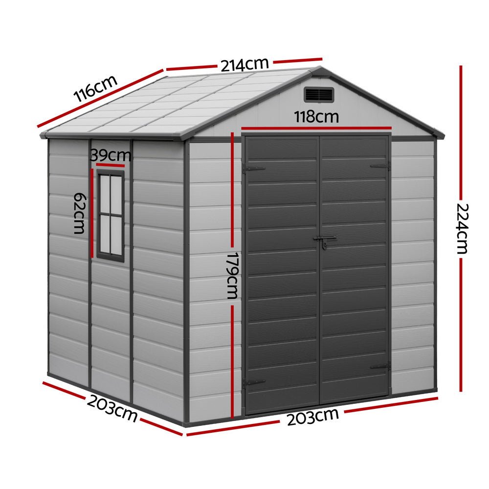 Garden Shed Sheds Outdoor Storage 2.15x2.14M Tool Workshop House Shelter - Home & Garden > Storage > Sheds - Rivercity House & Home Co. (ABN 18 642 972 209) - Affordable Modern Furniture Australia