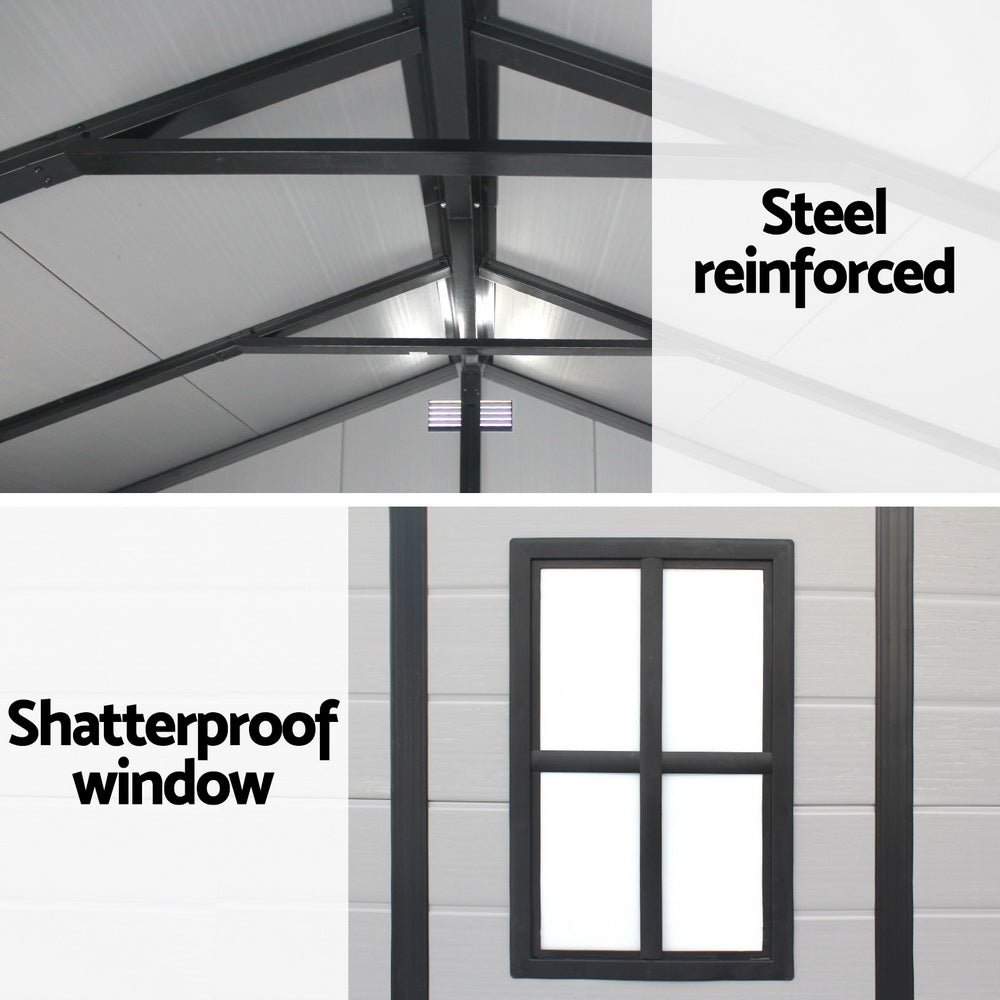 Garden Shed Sheds Outdoor Storage 2.15x2.14M Tool Workshop House Shelter - Home & Garden > Storage > Sheds - Rivercity House & Home Co. (ABN 18 642 972 209) - Affordable Modern Furniture Australia