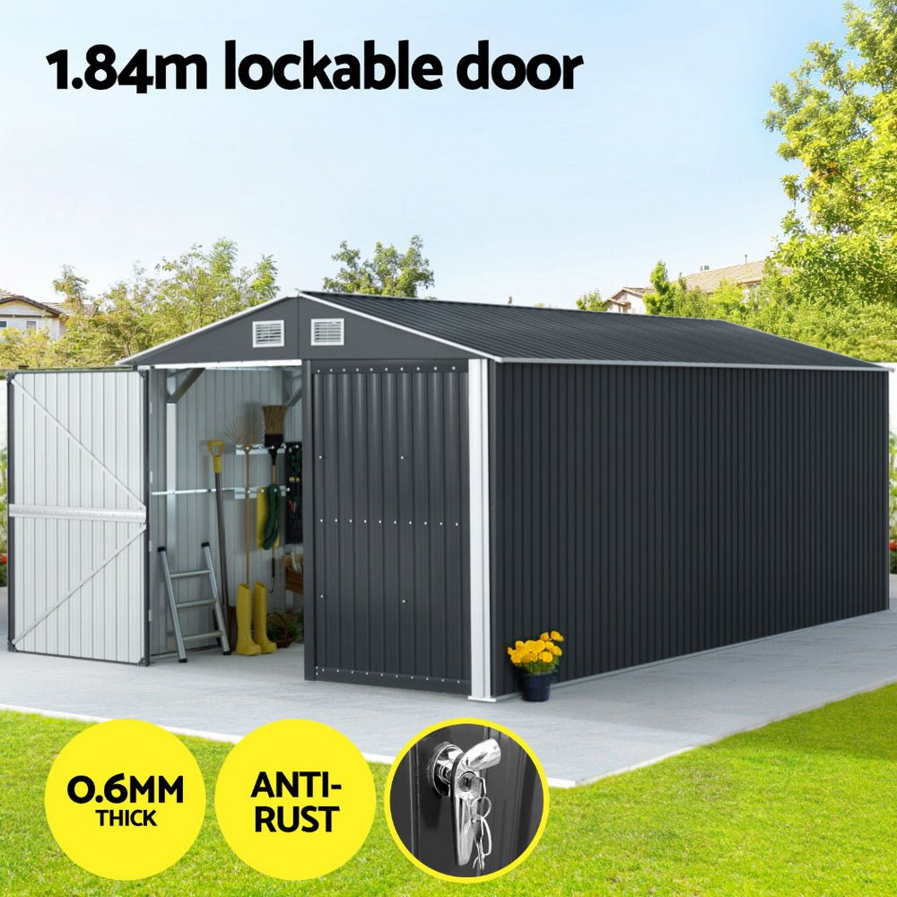 Garden Shed Sheds Outdoor Storage 3x5.38M Tool Workshop House Shelter - Home & Garden > Storage > Sheds - Rivercity House & Home Co. (ABN 18 642 972 209) - Affordable Modern Furniture Australia