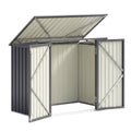 Garden Shed Wheelie Bin Storage Enclosure Outdoor Lockable Steel Cabinet