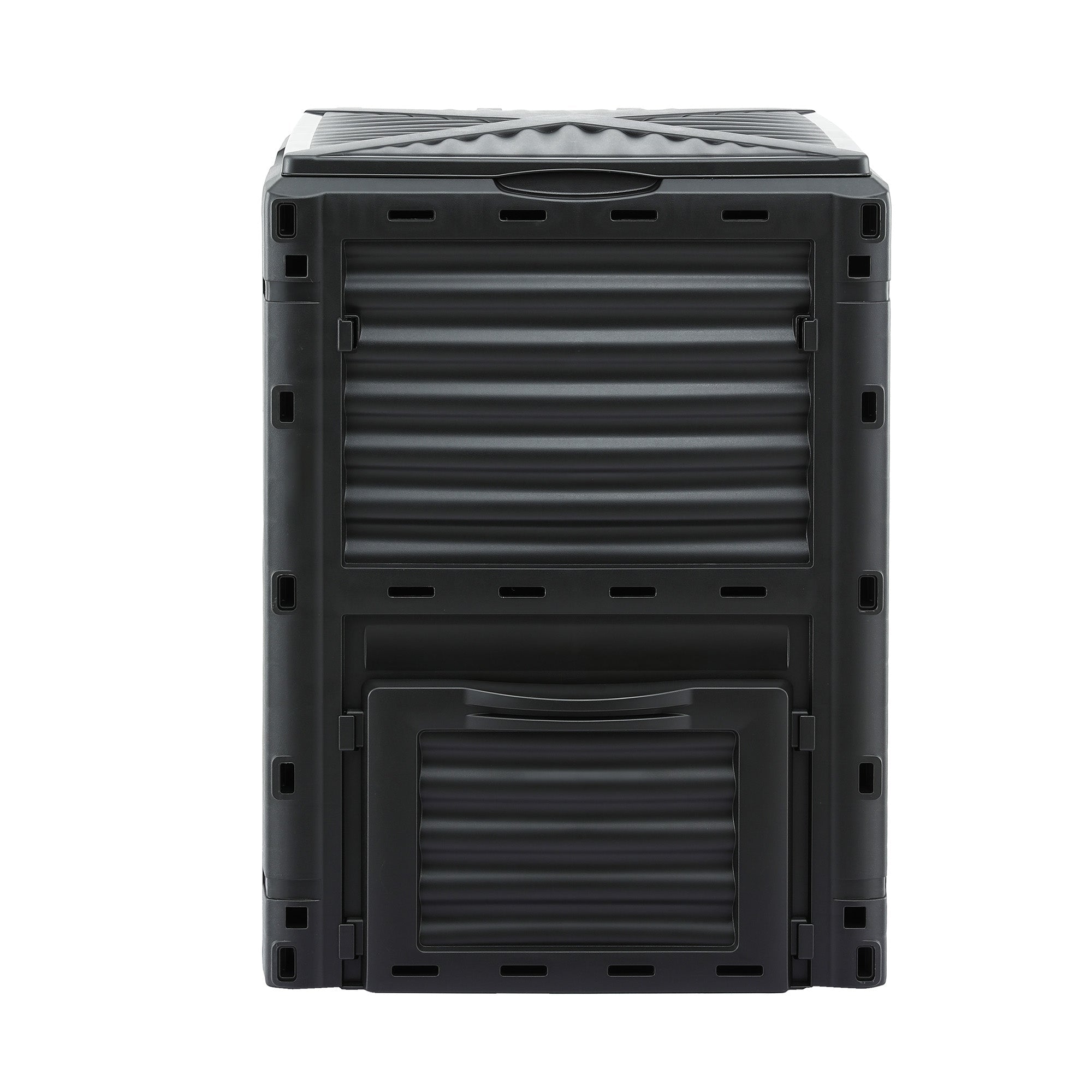 Gardeon Compost Bin 300L Heavy - Duty Black Outdoor Composter with Top Lid Bottom Door - Home & Garden > Garden Tools > Gardening Accessories - Rivercity House & Home Co. (ABN 18 642 972 209) - Affordable Modern Furniture Australia