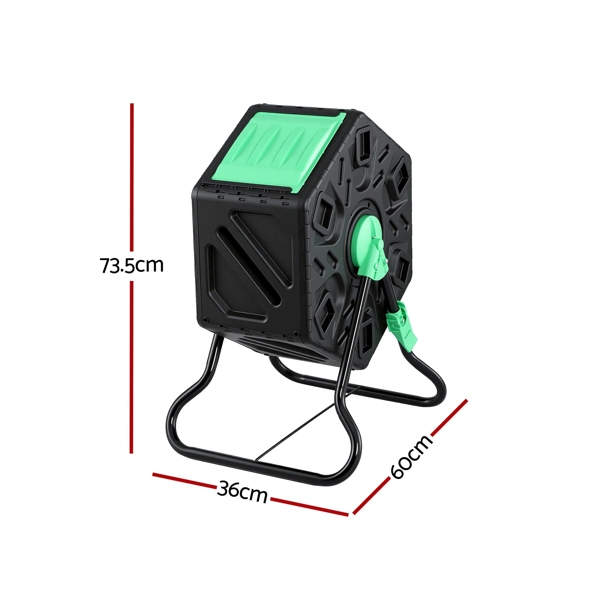 Gardeon Compost Bin 65L Composter Tumbler Rotating Outdoor With Sliding Door - Home & Garden > Garden Tools > Gardening Accessories - Rivercity House & Home Co. (ABN 18 642 972 209) - Affordable Modern Furniture Australia