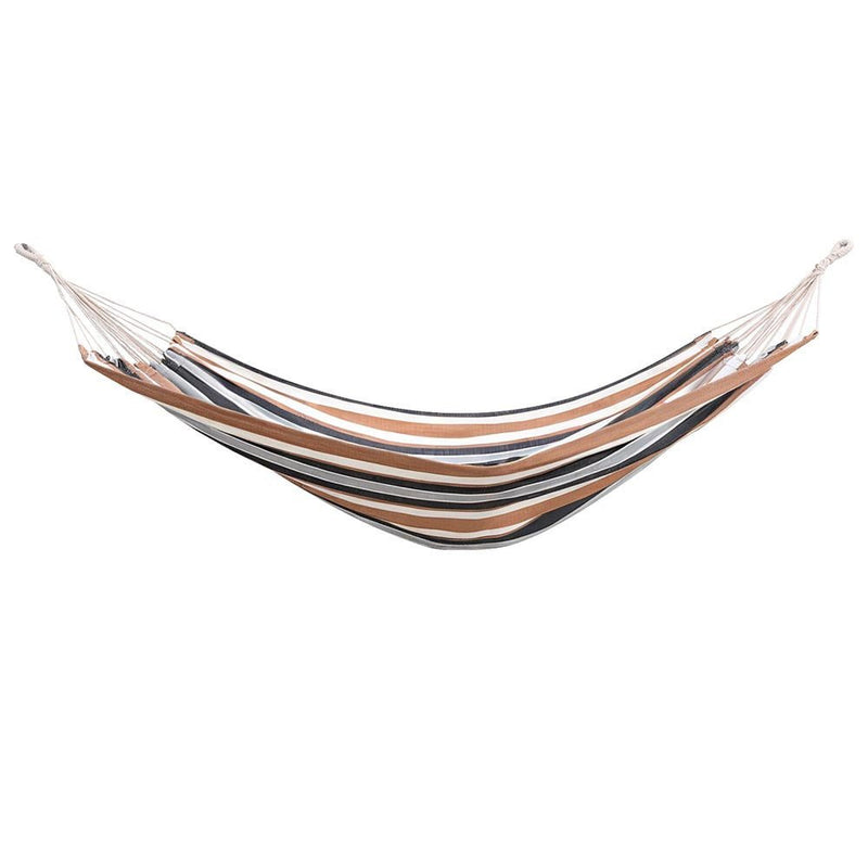 Gardeon Hammock Bed Outdoor Camping Hammocks Beige Grey - Home & Garden > Hammocks > Hammocks & Accessories - Rivercity House & Home Co. (ABN 18 642 972 209) - Affordable Modern Furniture Australia