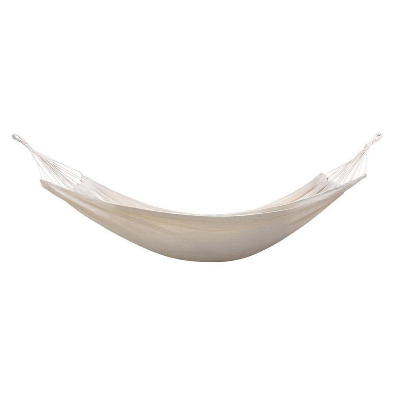 Gardeon Hammock Bed w/ Travel Bag Outdoor Lounge Chair Cream - Home & Garden > Hammocks > Hammocks & Accessories - Rivercity House & Home Co. (ABN 18 642 972 209) - Affordable Modern Furniture Australia