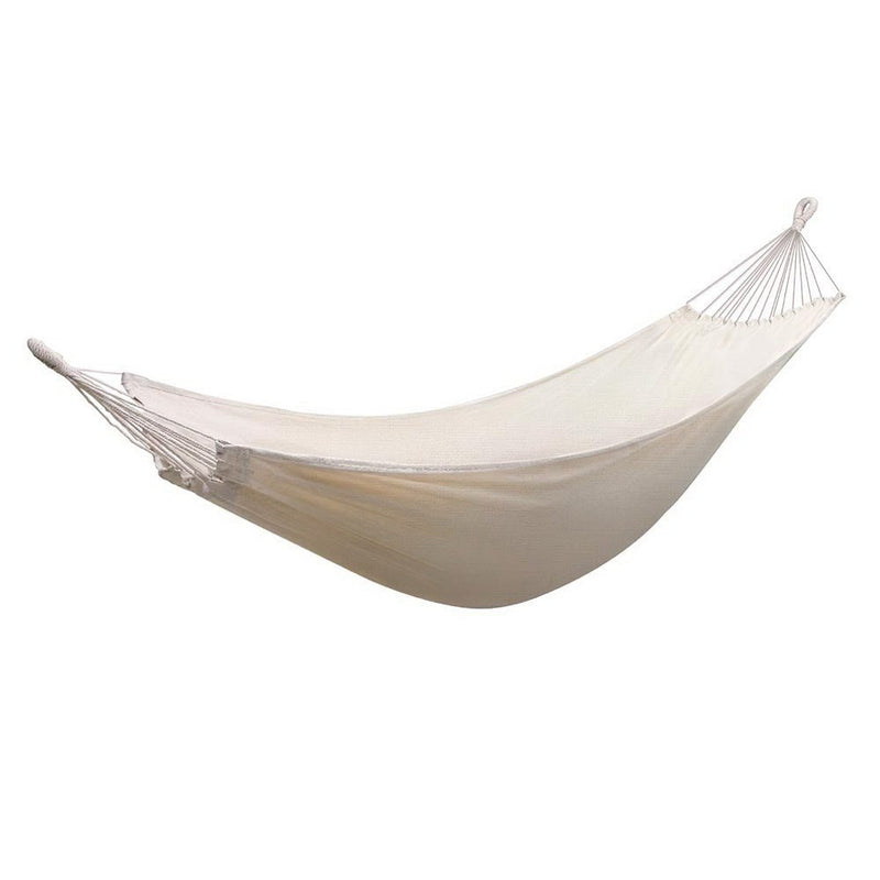 Gardeon Hammock Bed w/ Travel Bag Outdoor Lounge Chair Cream - Home & Garden > Hammocks > Hammocks & Accessories - Rivercity House & Home Co. (ABN 18 642 972 209) - Affordable Modern Furniture Australia