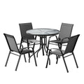 Outdoor Dining Set Table and Chairs Patio Garden Furniture Bistro Set