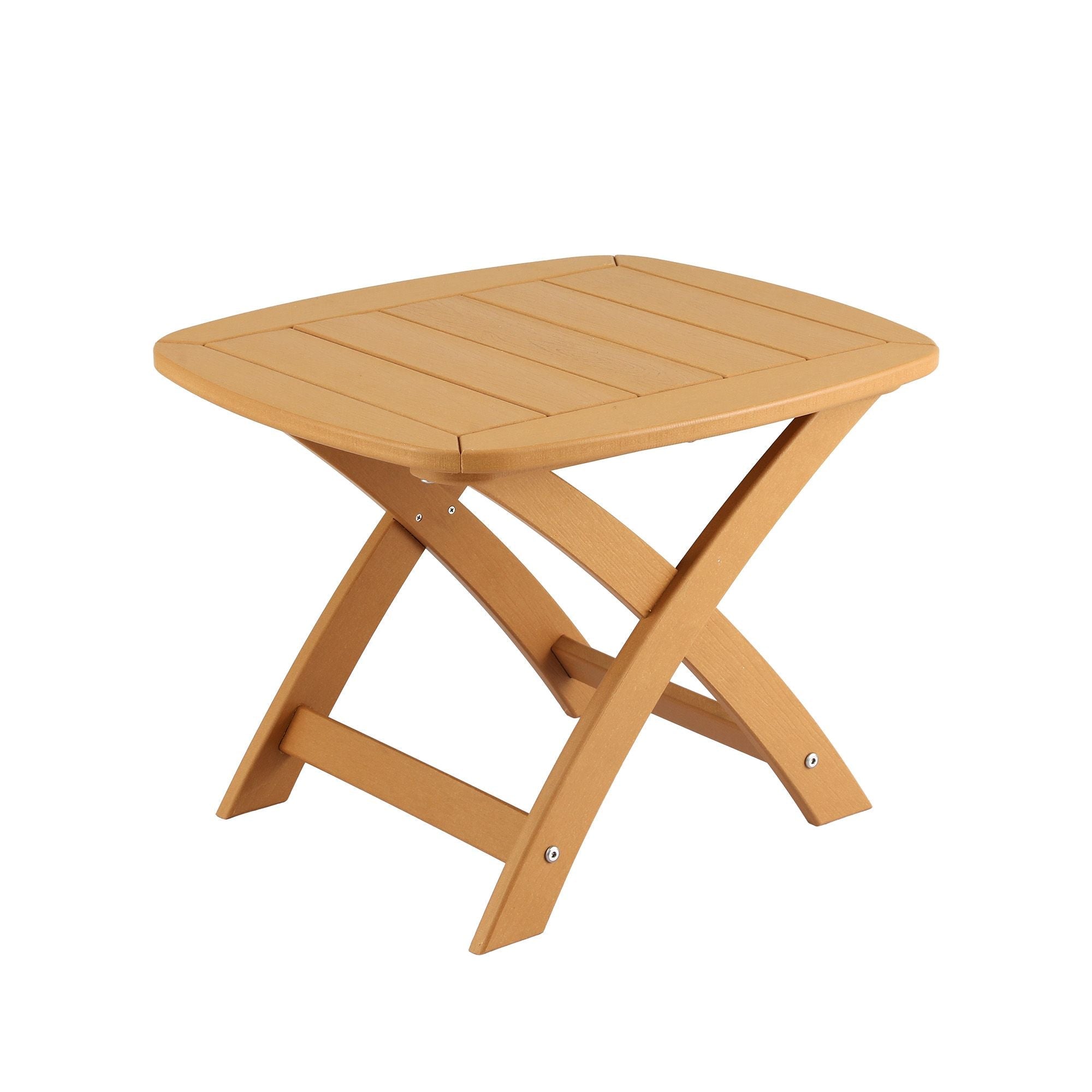 Gardeon Outdoor Side Table HDPE 53x46x39cm - Natural - Furniture > Living Room > Side Tables - Rivercity House & Home Co. (ABN 18 642 972 209) - Affordable Modern Furniture Australia