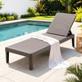 Gardeon Sun Lounge Adjustable Outdoor Lounger 190x56.5x83cm - Brown