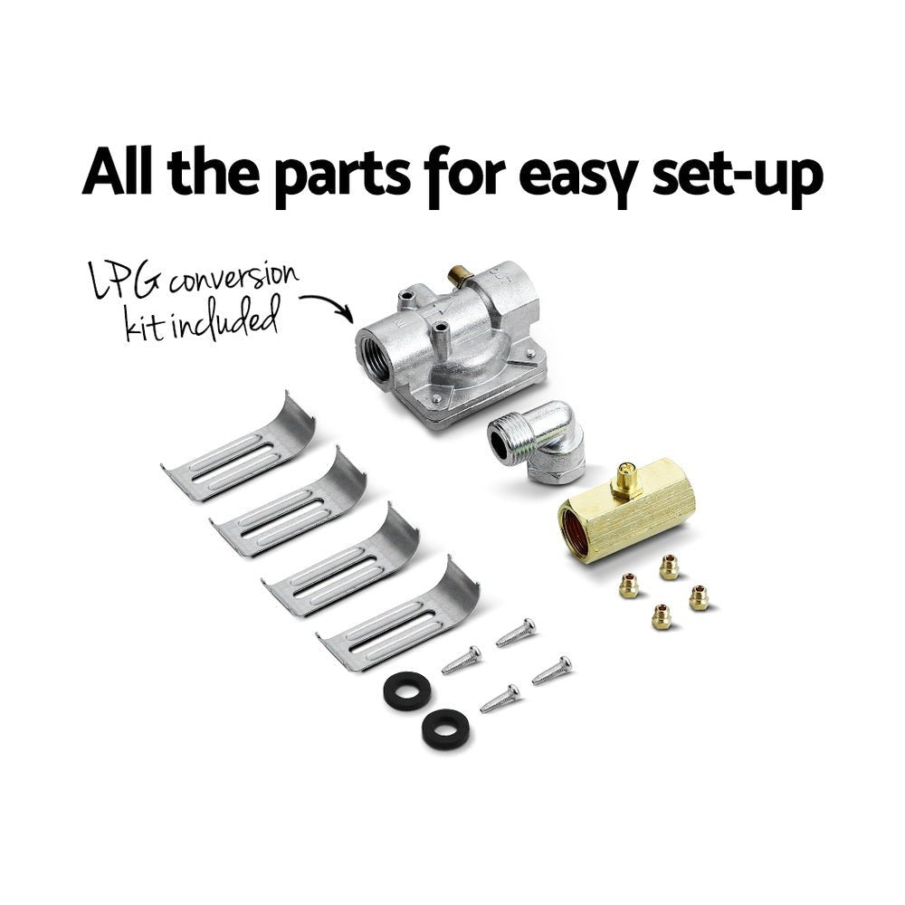 Gas Cooktop 60cm Stove Hob Black - Appliances > Kitchen Appliances > Cooktops & Stoves - Rivercity House & Home Co. (ABN 18 642 972 209) - Affordable Modern Furniture Australia