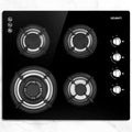 60cm 4-Burner Gas Cooktop Stove Hob - Black