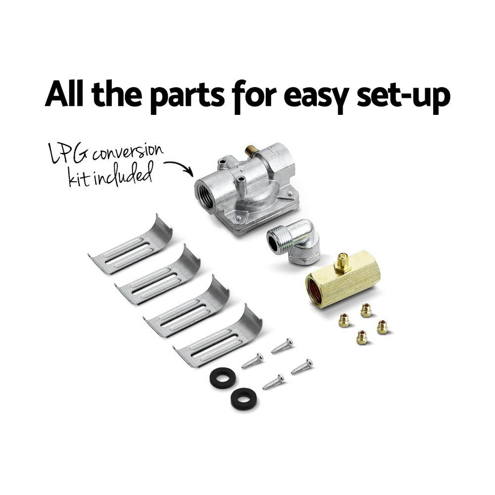 Gas Cooktop 60cm Stove Hob Black - Appliances > Kitchen Appliances > Cooktops & Stoves - Rivercity House & Home Co. (ABN 18 642 972 209) - Affordable Modern Furniture Australia