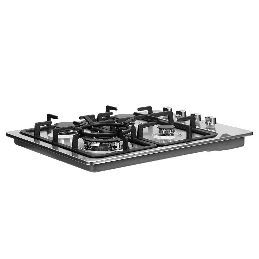 Gas Cooktop 60cm Stove Hob Silvir - Appliances > Kitchen Appliances > Cooktops & Stoves - Rivercity House & Home Co. (ABN 18 642 972 209) - Affordable Modern Furniture Australia