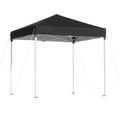 InstaHut 2x2m Outdoor Patio Gazebo with Steel Frame and UV-Resistant Canopy - Black