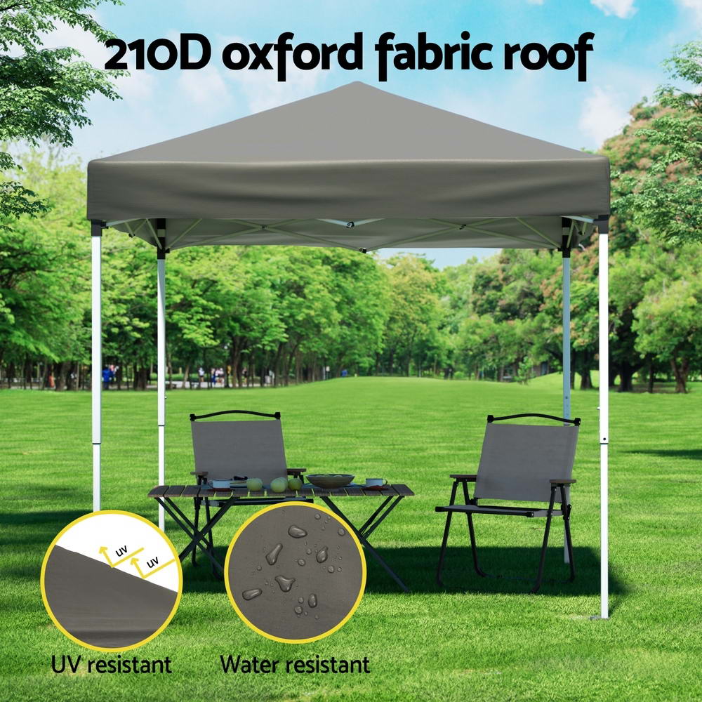 Gazebo 2x2m Outdoor Patio Garden Marquee Shade Grey - Home & Garden > Shading > Canopies & Gazebos - Rivercity House & Home Co. (ABN 18 642 972 209) - Affordable Modern Furniture Australia