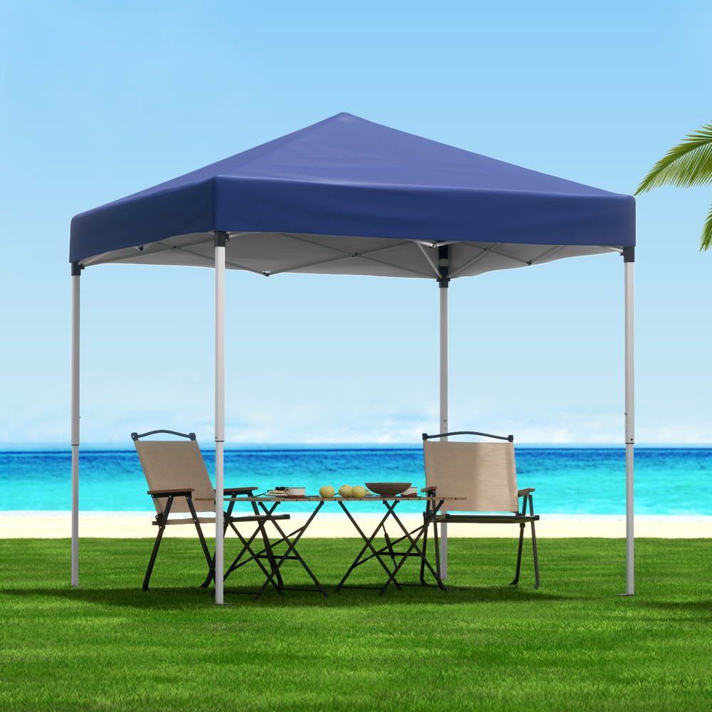 Gazebo 2x2m Outdoor Patio Garden Marquee Shade w/ Base Pods Blue - Home & Garden > Shading > Canopies & Gazebos - Rivercity House & Home Co. (ABN 18 642 972 209) - Affordable Modern Furniture Australia
