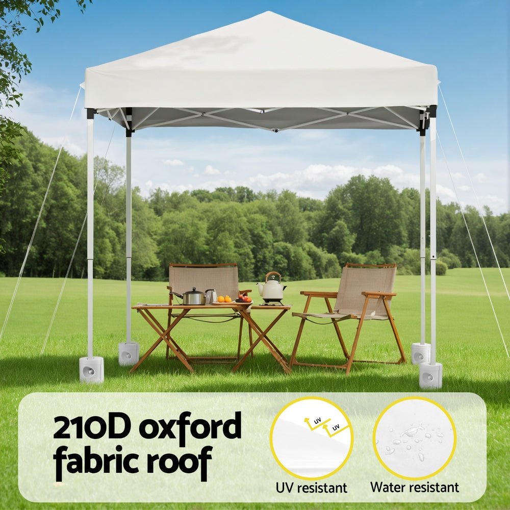 Gazebo 2x2m Outdoor Patio Garden Marquee Shade w/ Base Pods White - Home & Garden > Shading > Canopies & Gazebos - Rivercity House & Home Co. (ABN 18 642 972 209) - Affordable Modern Furniture Australia