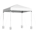 InstaHut 2x2m Outdoor Patio Gazebo with 4 Base Pods - White