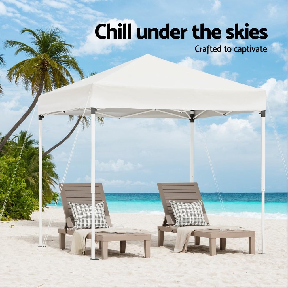 Gazebo 2x2m Outdoor Patio Garden Marquee Shade White - Home & Garden > Shading > Canopies & Gazebos - Rivercity House & Home Co. (ABN 18 642 972 209) - Affordable Modern Furniture Australia