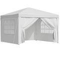 3x3m Pop Up Gazebo Tent with Folding Canopy for Outdoor Camping and Wedding - White
