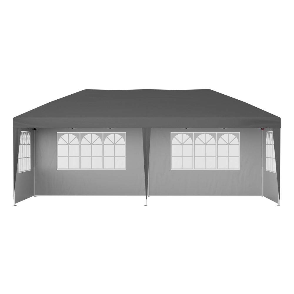 Gazebo 3x6m Pop Up Marquee Wedding Party Outdoor Camping Canopy Grey - Home & Garden > Shading > Canopies & Gazebos - Rivercity House & Home Co. (ABN 18 642 972 209) - Affordable Modern Furniture Australia
