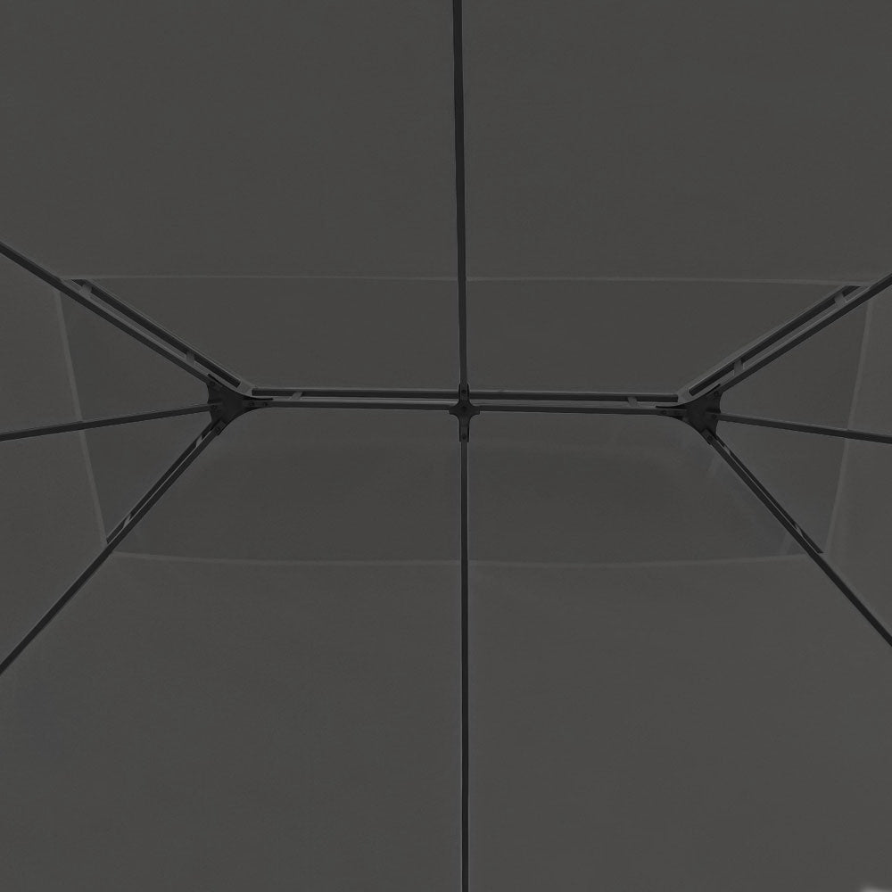 Gazebo 4x3m Marquee Outdoor Wedding Party Event Tent Home Iron Art Shade Grey - Home & Garden > Shading > Canopies & Gazebos - Rivercity House & Home Co. (ABN 18 642 972 209) - Affordable Modern Furniture Australia