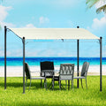 3m Iron Art Outdoor Gazebo Marquee Tent for Events and Weddings - Beige