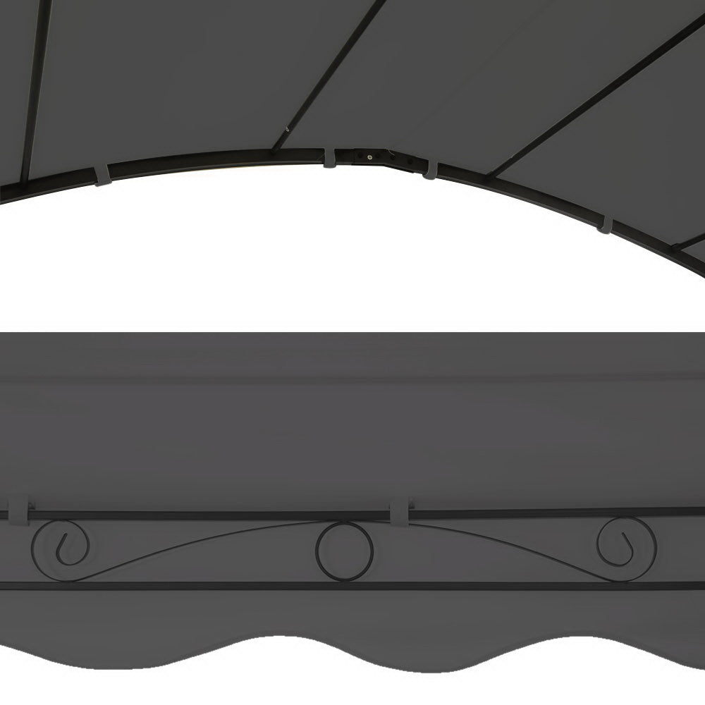 Gazebo Marquee 4x3m Outdoor Event Wedding Tent Camping Party Shade Iron Art Canopy Grey - Home & Garden > Shading > Canopies & Gazebos - Rivercity House & Home Co. (ABN 18 642 972 209) - Affordable Modern Furniture Australia