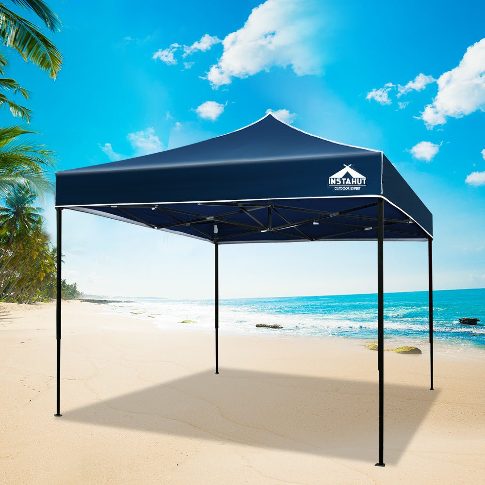 Gazebo Pop Up Marquee 3x3m Folding Tent Wedding Outdoor Camping Canopy Gazebos Shade Navy - Home & Garden > Shading > Canopies & Gazebos - Rivercity House & Home Co. (ABN 18 642 972 209) - Affordable Modern Furniture Australia