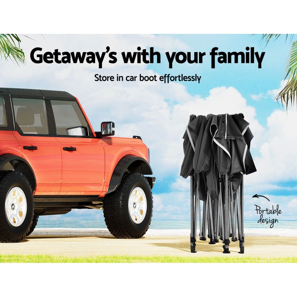 Gazebo Pop Up Marquee 3x4.5m Folding Tent Camping 500D Oxford Navy - Home & Garden > Shading > Canopies & Gazebos - Rivercity House & Home Co. (ABN 18 642 972 209) - Affordable Modern Furniture Australia